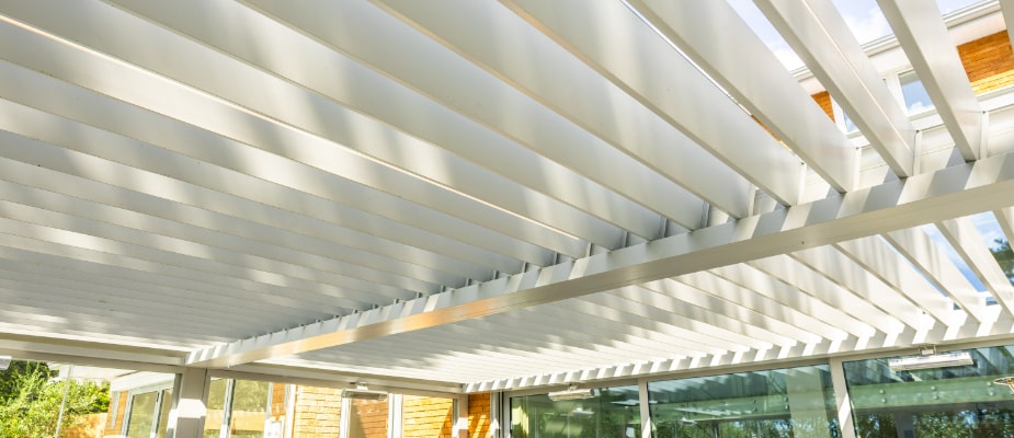 B200XL Coupled Pergola Installation in Broadstone with a Louvred Roof 