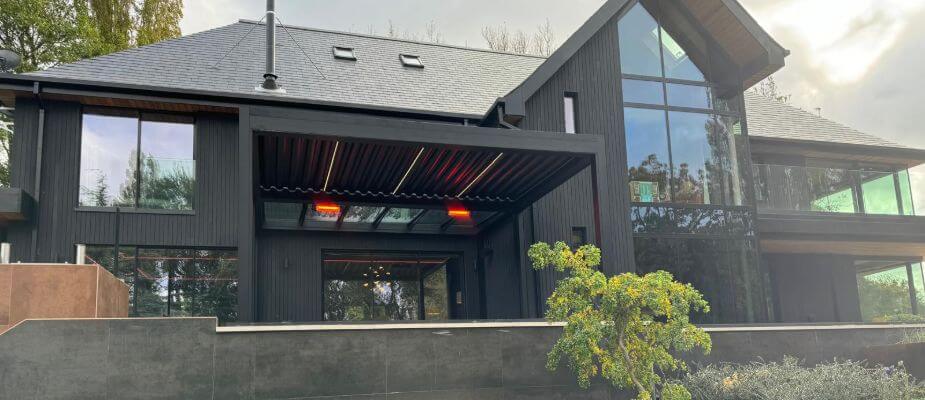 glass roof pergola