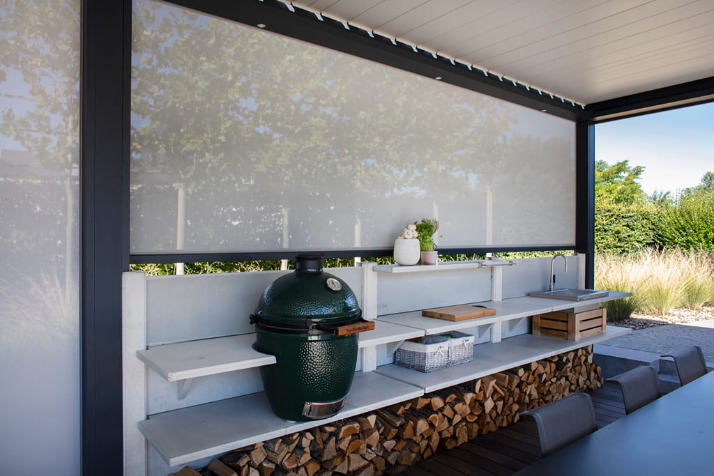 B200 Pergola Outdoor Kitchen Area