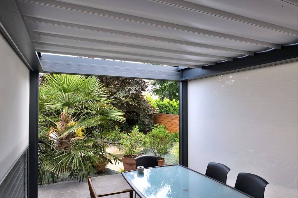 Shaded Pergola with Screens