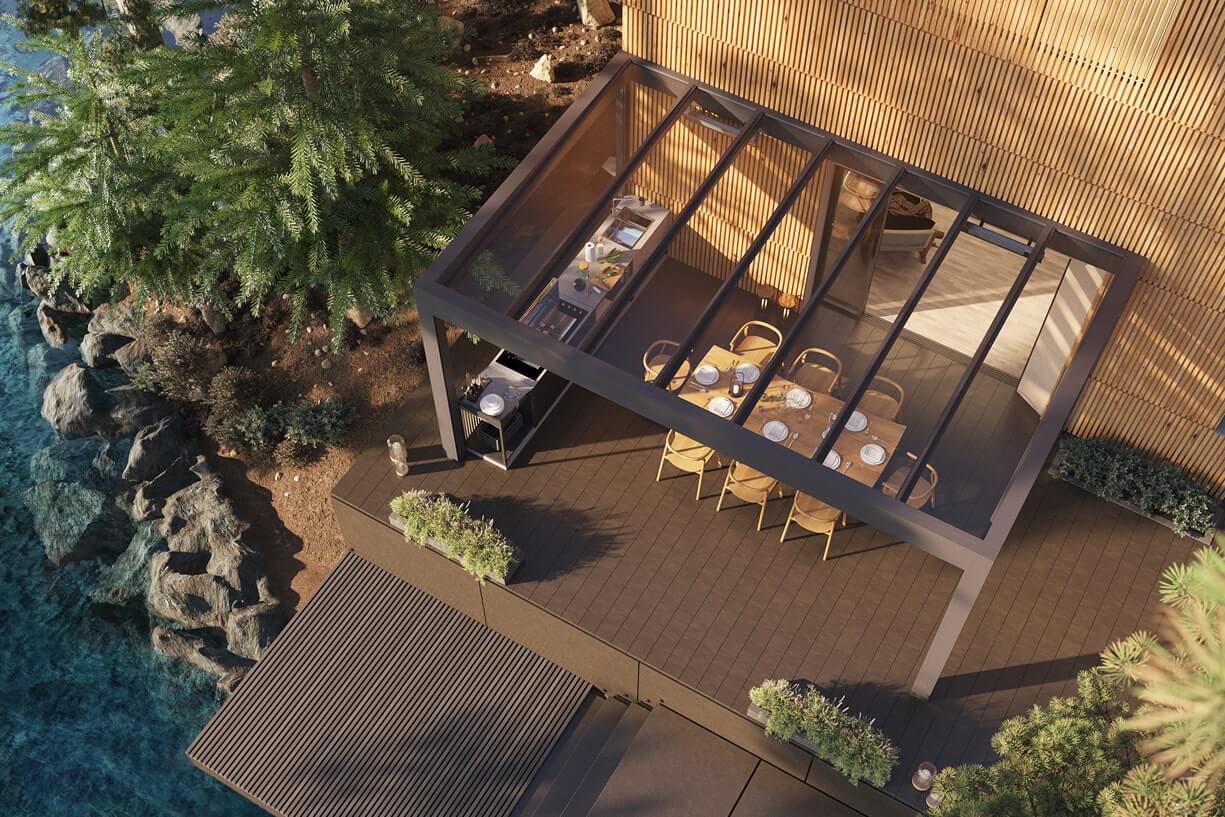 B800 Aluminium Pergola