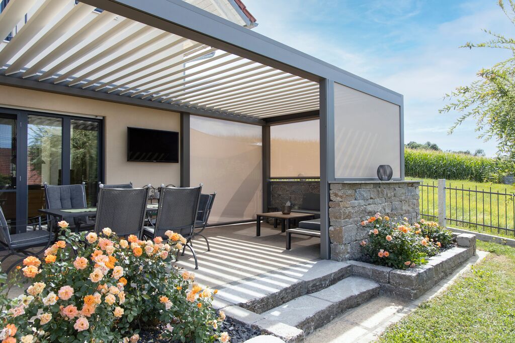 Grey Garden Pergola
