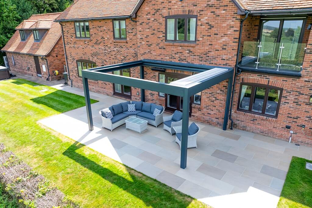 Pergola on Modern UK Home