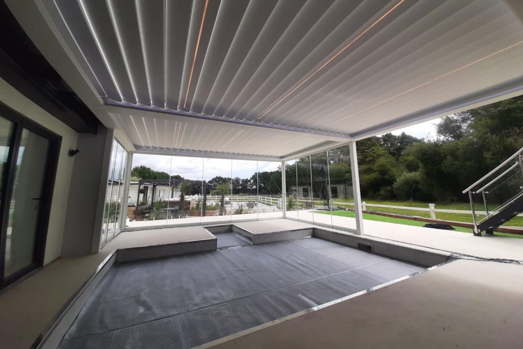 Gazebo Above Swimming Pool