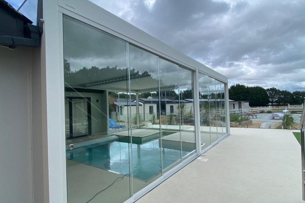 Gazebo Covering Swimming Pool