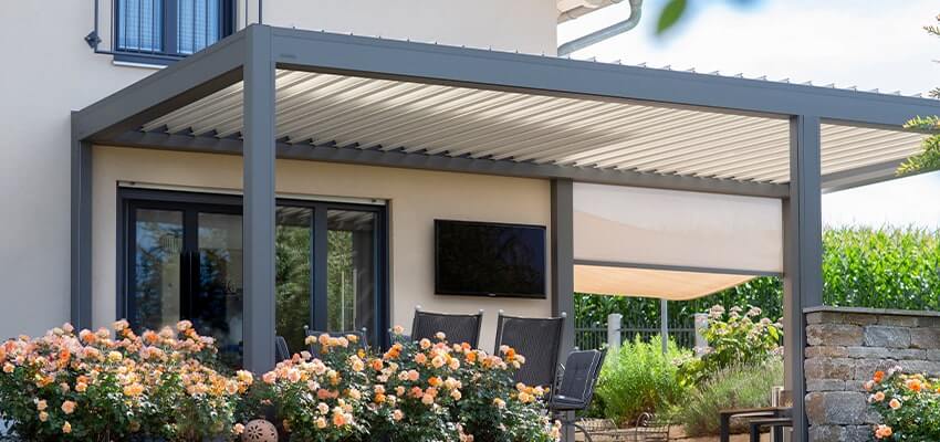 aluminium garden pergolas