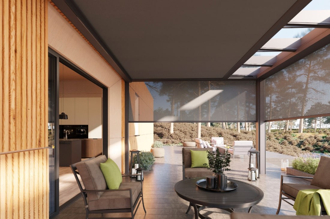 Brustor B129 under-glass conservatory awning