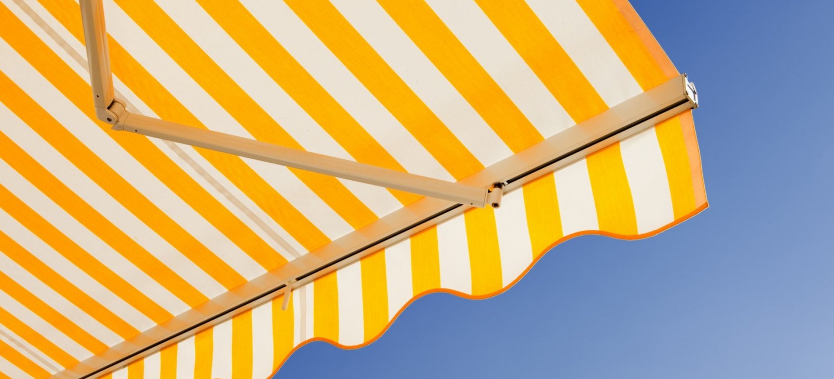 Large White and Yellow Sun Canopy